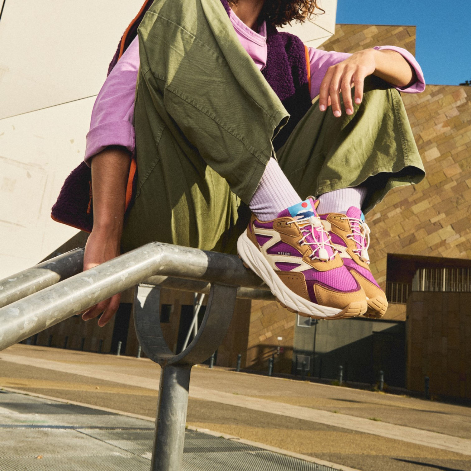 HONU - MAUVE - BASKETS TECHNIQUES ET DURABLES