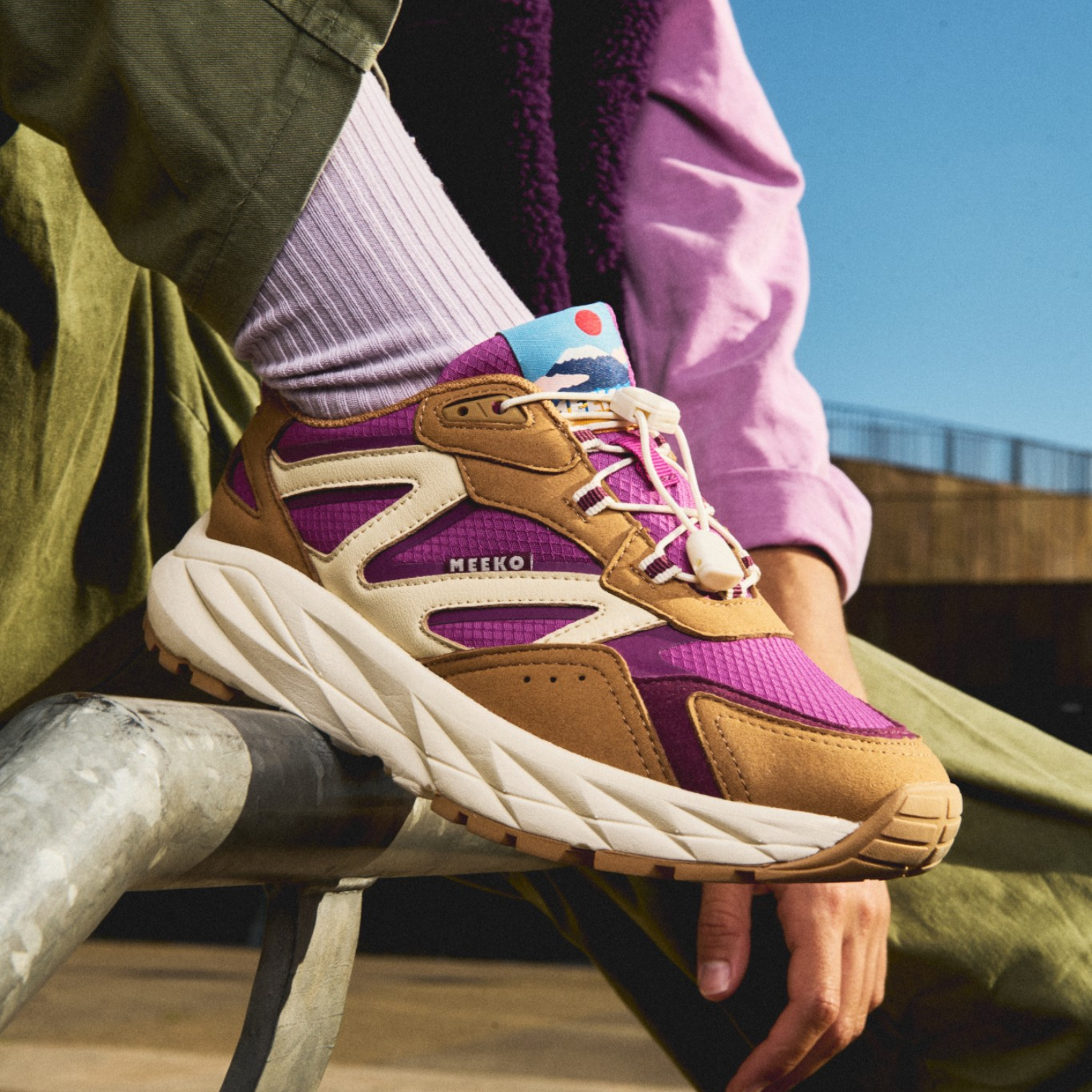 HONU - MAUVE - BASKETS TECHNIQUES ET DURABLES