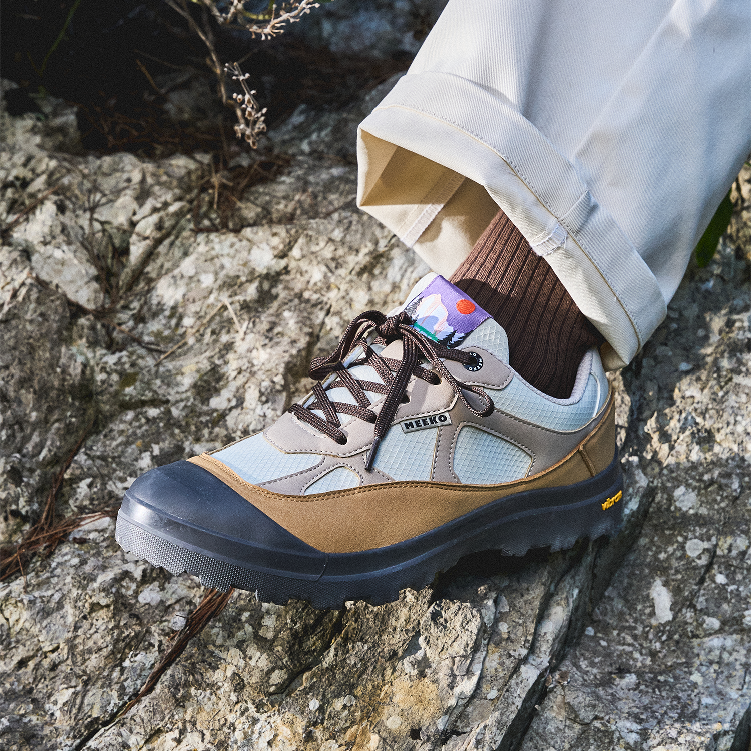 NANUK - TAUPE - TECHNICAL AND DURABLE SNEAKERS