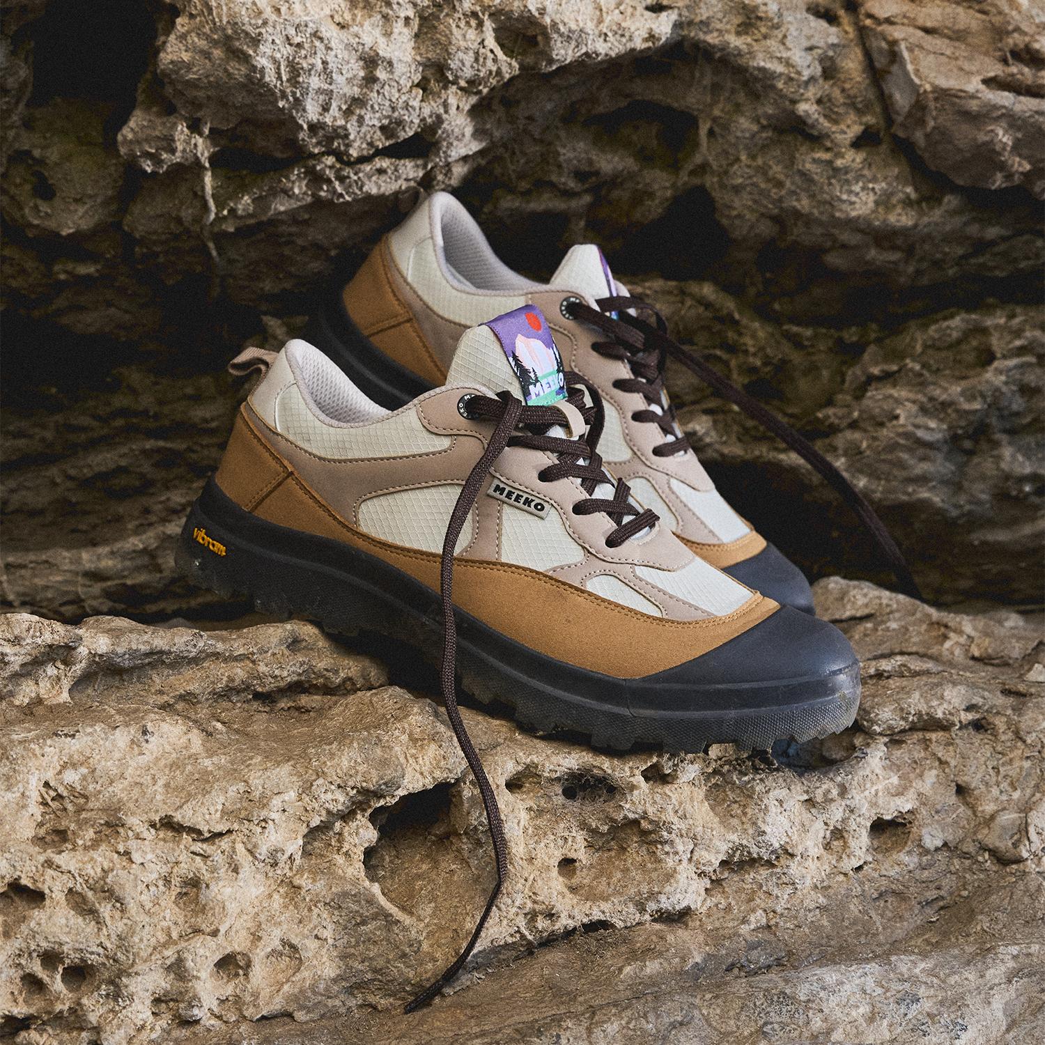 NANUK - TAUPE - TECHNICAL AND DURABLE SNEAKERS