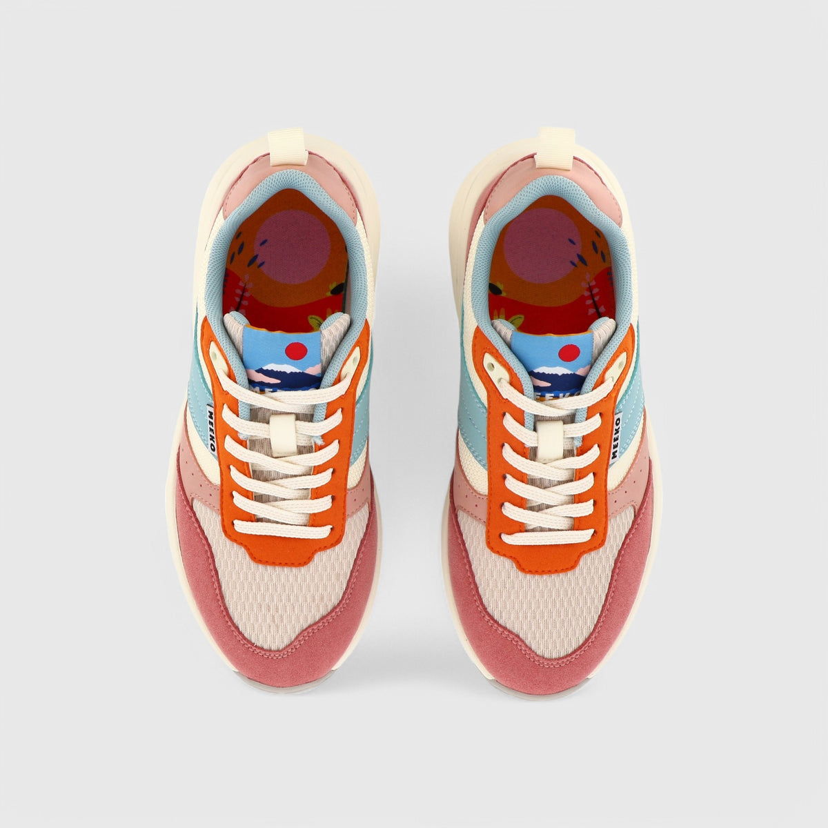 PONGO - CYAN - BASKETS TECHNIQUES ET DURABLES