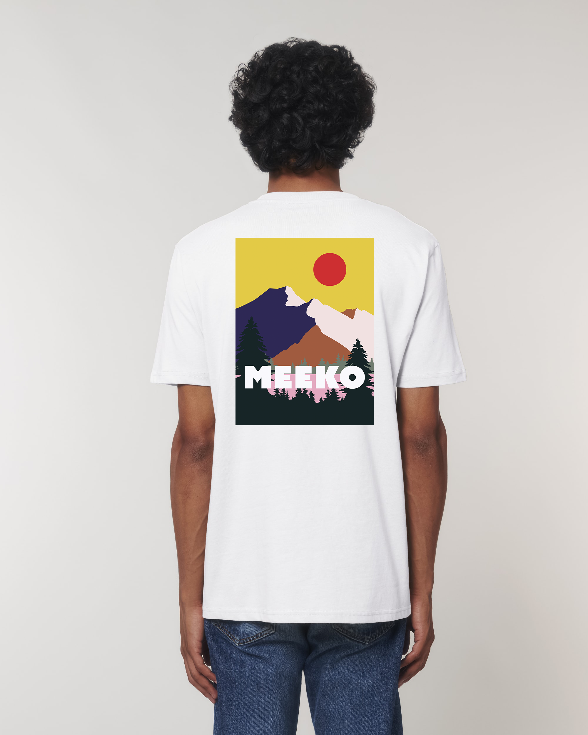 Thick unisex organic cotton t-shirt - Mercantour
