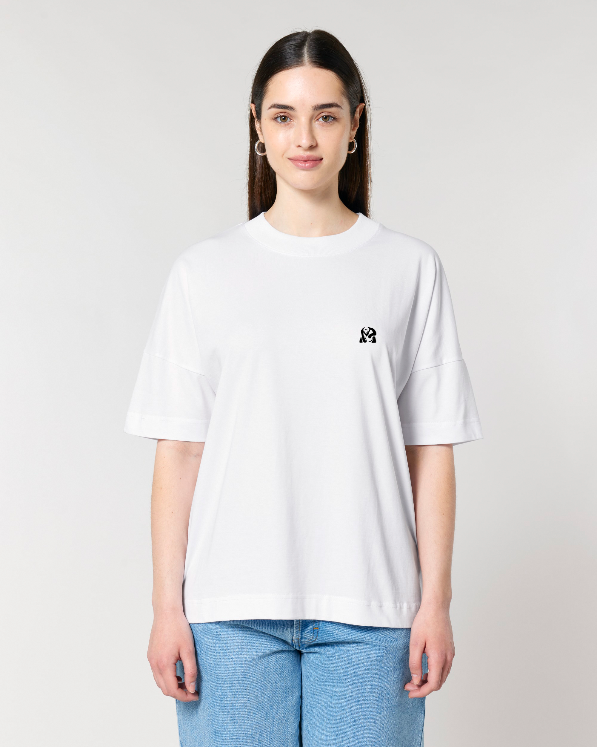 Dickes, übergroßes Unisex-T-Shirt aus Bio-Baumwolle – Kilimanjaro