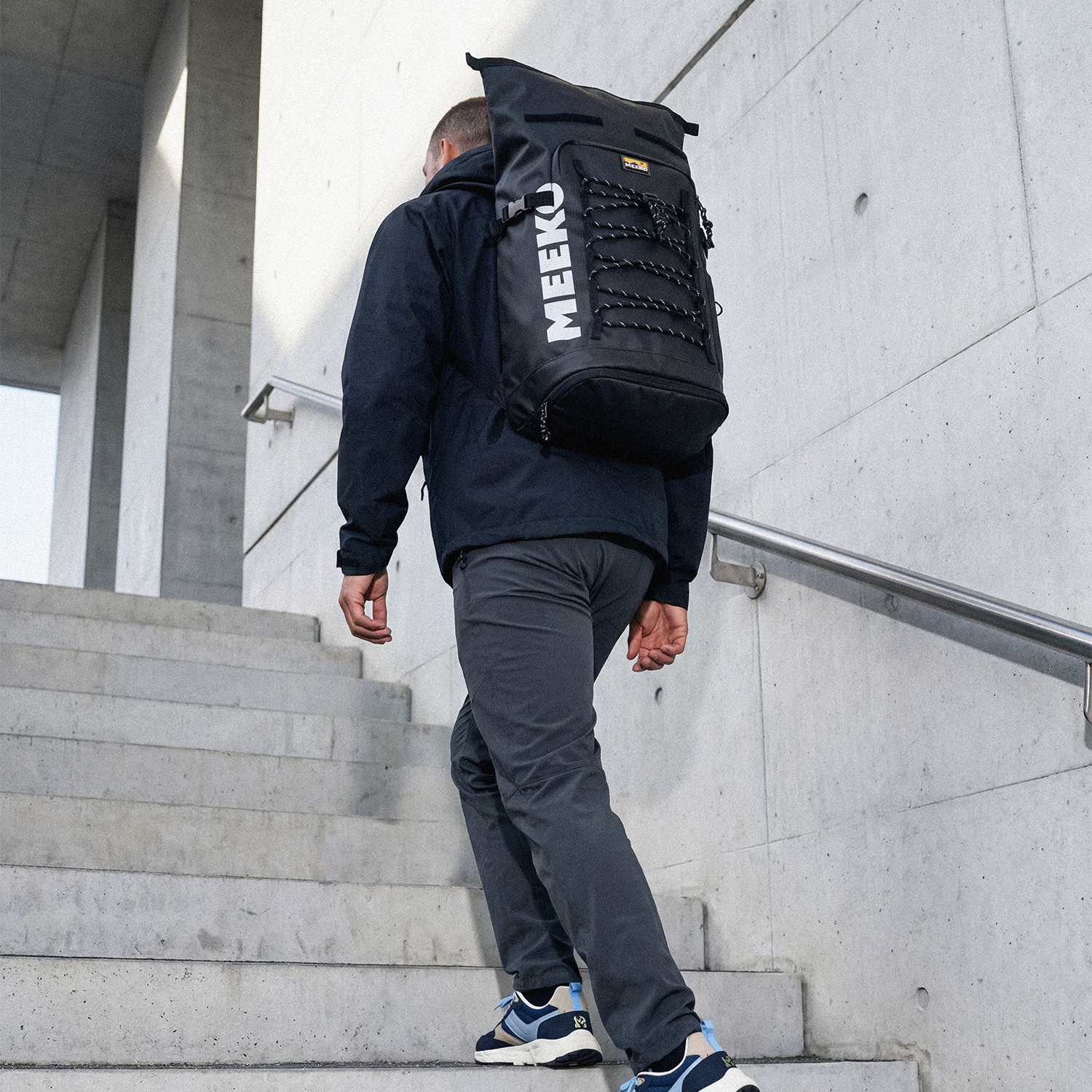 WOODPACKER - BLACK - BACKPACK TECHNIQUE ET DURABLE