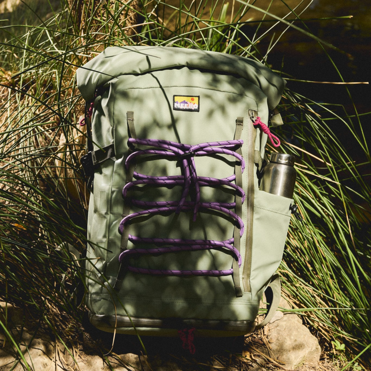 Sac à dos MEEKO WOODPACKER Sauge - photo portée