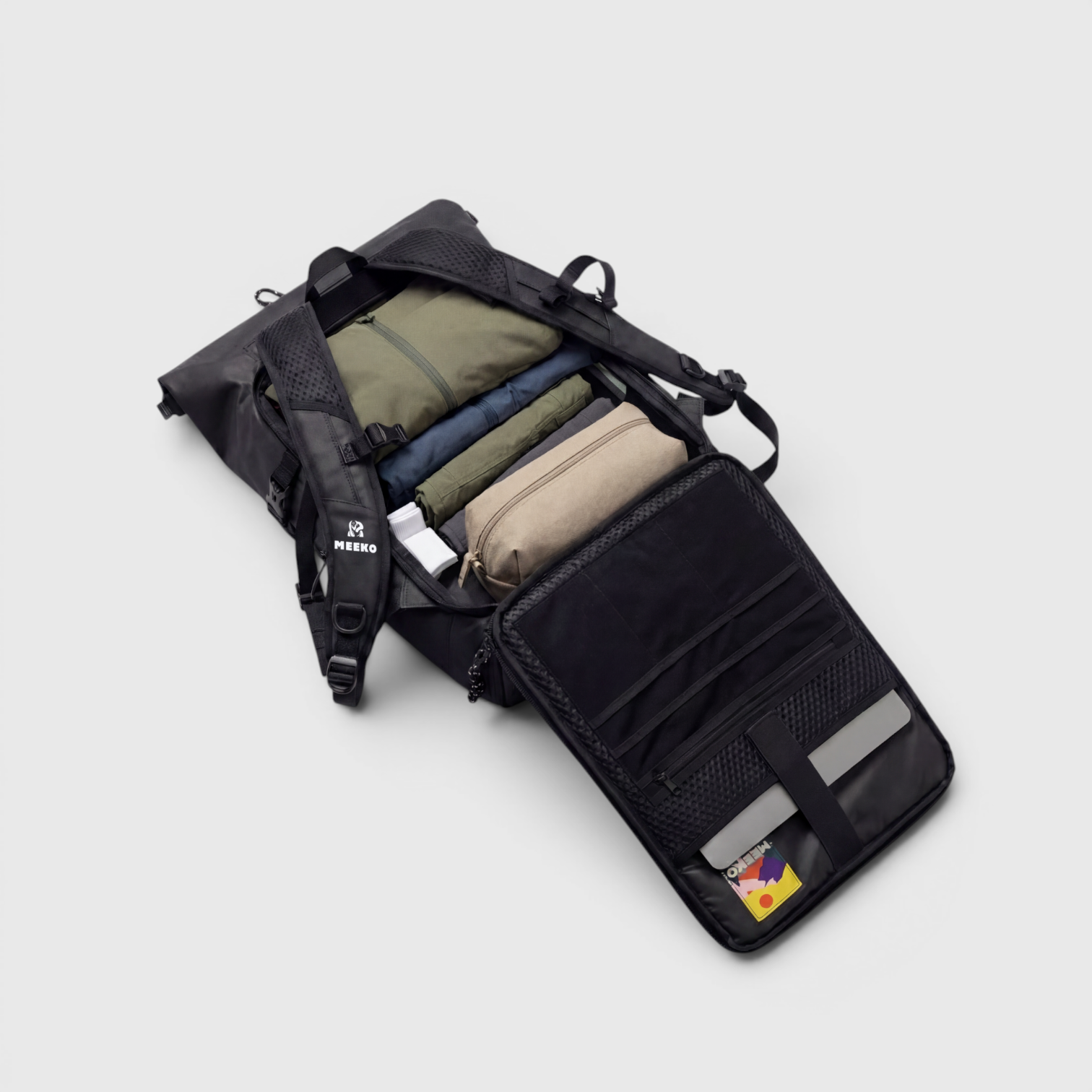 WOODPACKER - BLACK - BACKPACK TECHNIQUE ET DURABLE