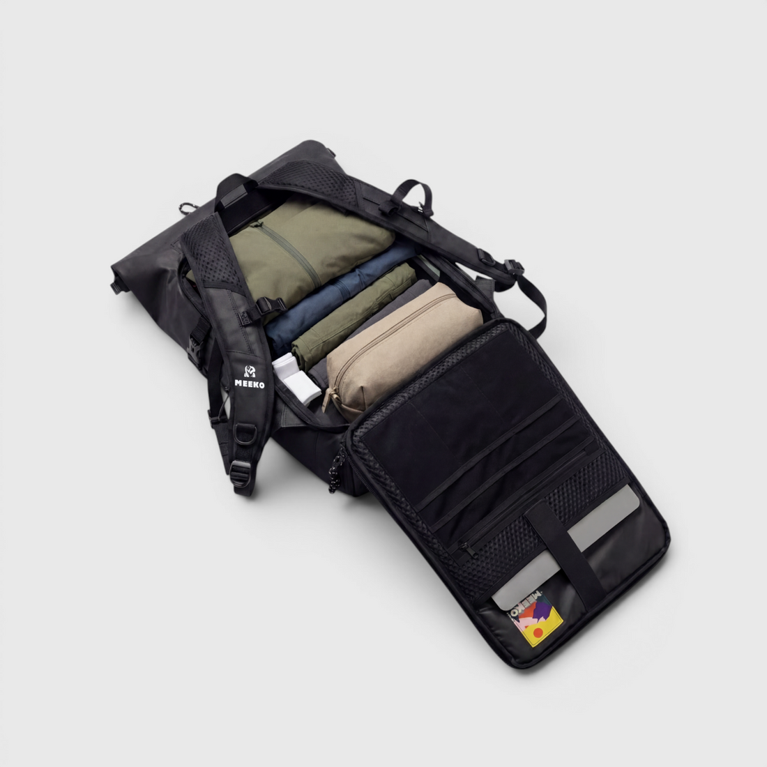 WOODPACKER – BLACK – MODULARER, FUNKTIONALER UND NACHHALTIGER RUCKSACK