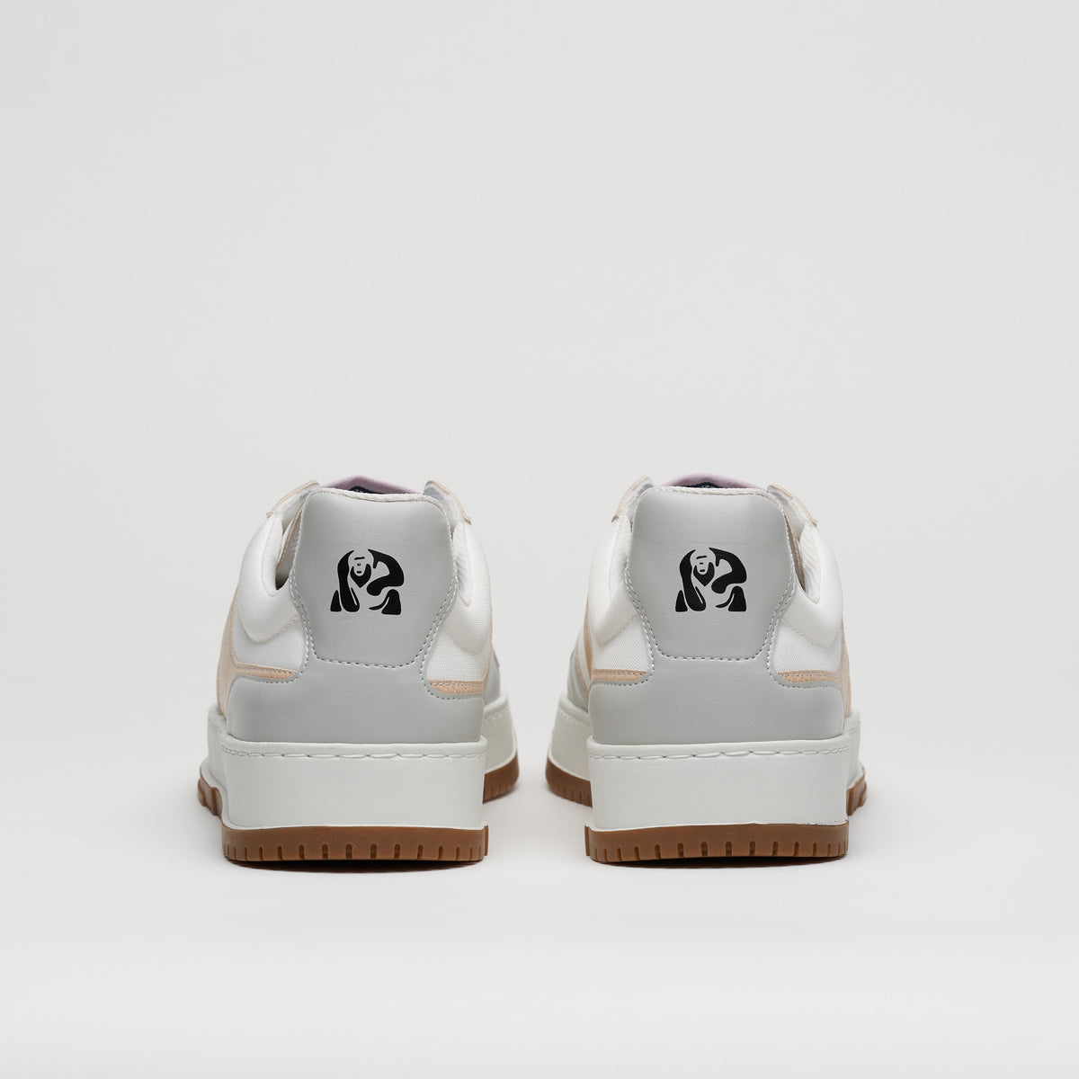 KIBOKO - Beige -  baskets urban durables et responsables, beige grise et blanches lacets blancs semelle marron
